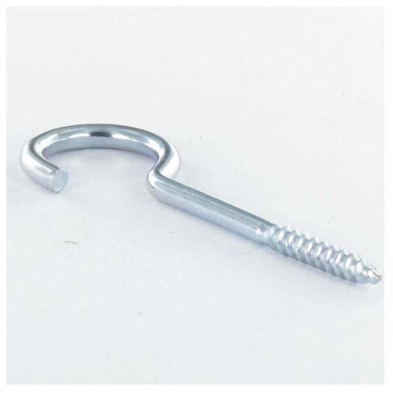 Crochet armoire 4.6X30 Filetée sur 17 Longueur total 55 Acier zingué-100 pièces