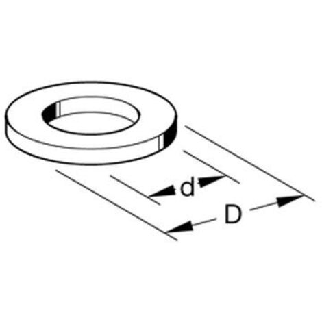 Rondelle plate de supportage M10x40 boite de 100 Sikla