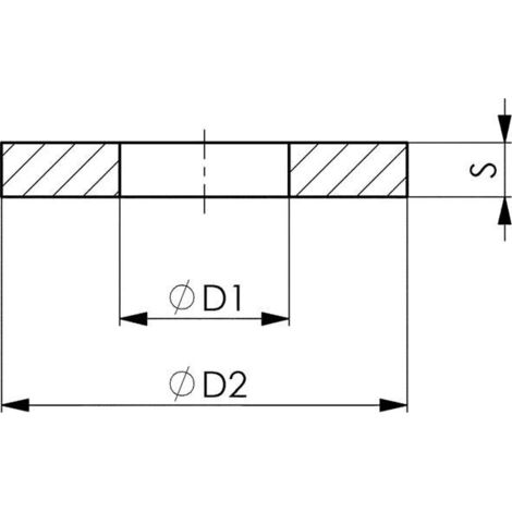 Rondelle plate, DIN6340 M24 FORMAT 1 PCS