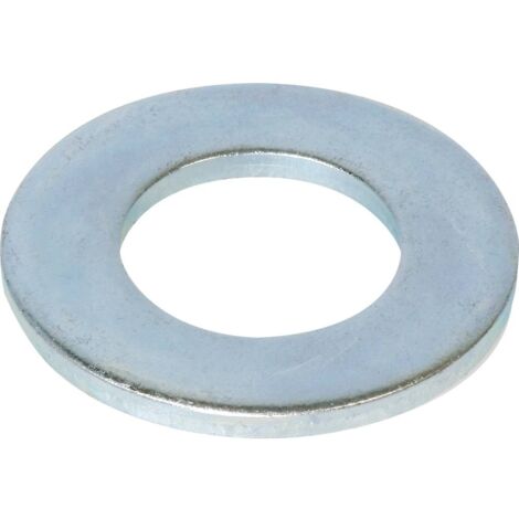 Rondelle plate moyenne M zinguée 8mm NFE 25513 - boîte de 500 - KLIPPER - 26608.500