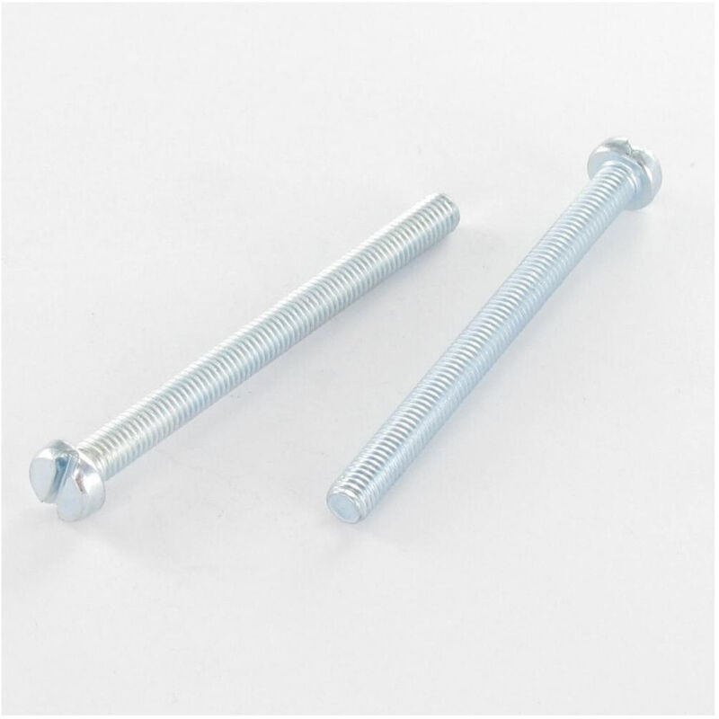 Vis Express - Vis métaux Tête cylindrique tc Fendue M2.5X5 Acier zingué blanc-100 pièces
