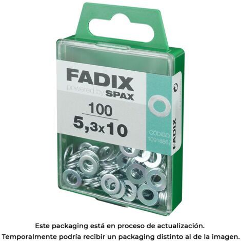 Rondelle plate, zinc, 53x10mm, carton 100 pcs.  Fadix 85761