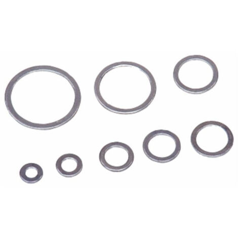 Rondelles aluminium 14X20X1,5 pour raccords hydrauliques (Lot de 100)