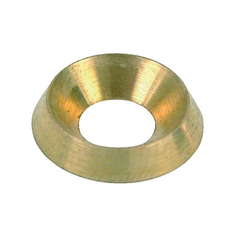 Sans Marque - Rondelles cuvettes décolletées laiton poli diamètre 4 mm boîte de 100 pièces