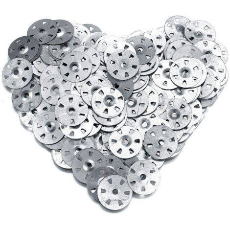 Rondelles de fixation Inox 100 pour panneaux, galvanisé haute résistance anti-corrosion, installation facile pour carrelage.