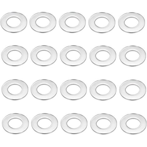 Rondelles Metal M10, Rondelle Inox 20 Pièces, Rondelles Plates M10 X 25Mm, Rondelle 304 En Acier Inoxydable, Penny Rondelles Pour Vis Et Boulous Et Écrous