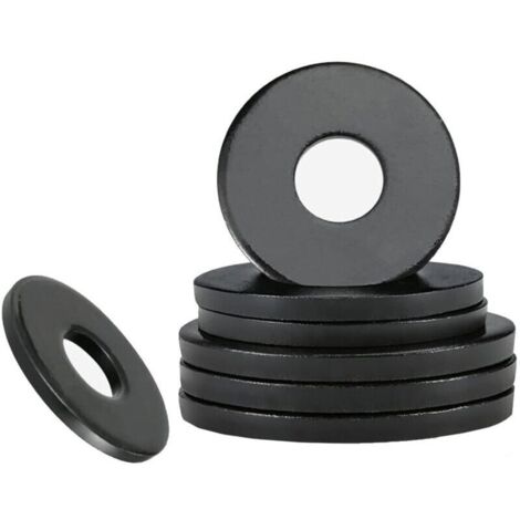 Rondelles Plates Étanches M6 × 16 mm – Lot de 20 Pièces en Caoutchouc Noir pour Vis et Tiges Filetées
