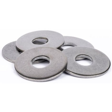 Rondelles plates Extra Large (LL) inox A4 | 6mm - 10 pcs