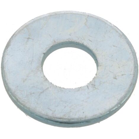 Rondelles plates Lu acier zingué blanc, pour vis diamètre 4 mm, sachet de 1000 rondelles