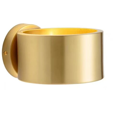 Rondello - lampada da parete moderna grande oro E27