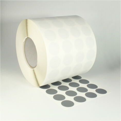 Ronden/ Klebepunkte Gewebeklebeband 30mm grau, 3.125 Stk pro Rolle
