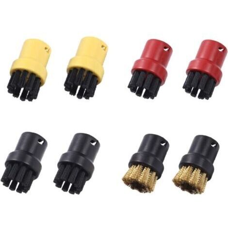 Rondes en Nylon et Laiton pour Nettoyeur Vapeur Brosse à Vapeur Domestique Laiton Pièces de Vadrouille Accessoires de Vadrouille pour Nettoyeur Vapeur , 8Pcs