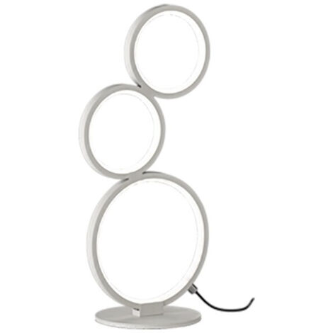 Rondo Sobremesa 3 Círculos Led Blancos Alt. 45 cm Trio Lighting