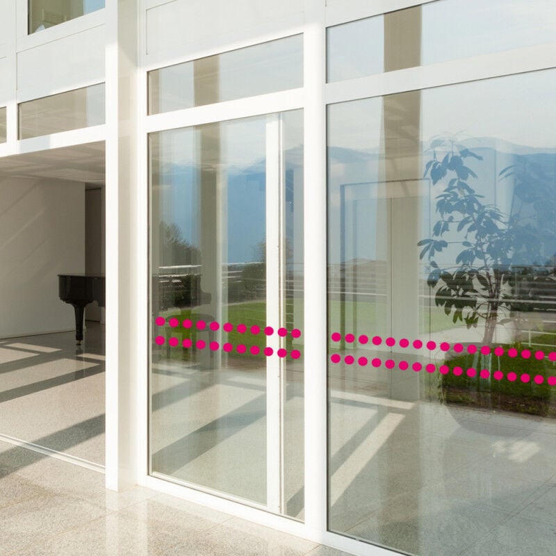 Ronds de marquage pour vitres (WVIT04) - Gris clair - Hauteur : 10 cm