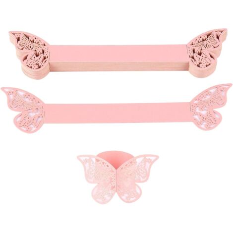 Ronds de serviette papillon pour mariage et communion