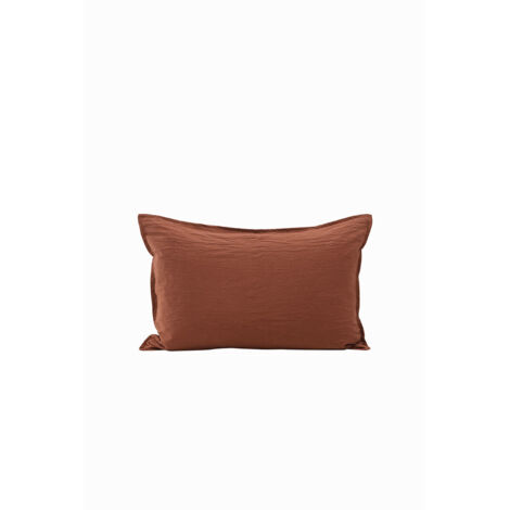 Ronja taie d'oreiller 40x60cm orange rouille.