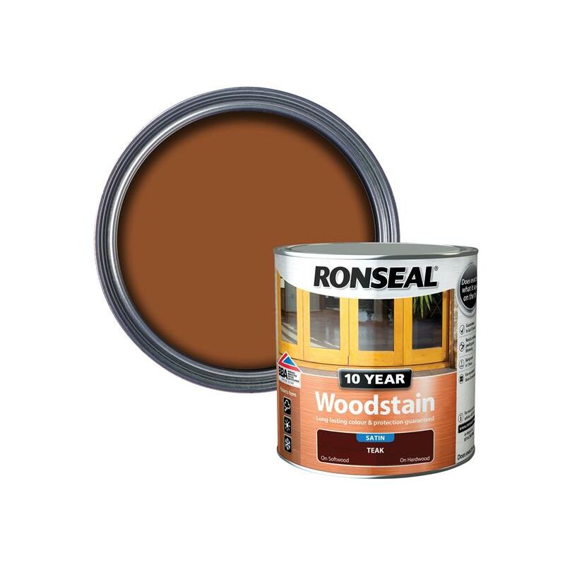 Ronseal 10 Year Woodstain Teak 2.5 litre RSL10WST25L