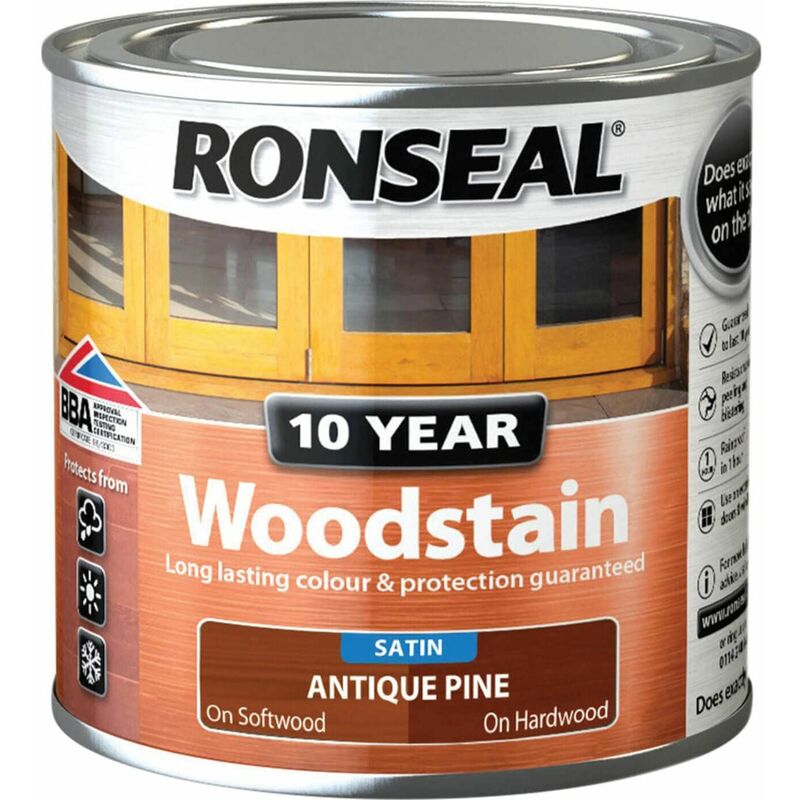 Ronseal - 10 Year Woodstain Antique Pine 250ml RSL10WSAP250