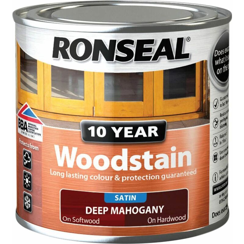 TBC - 10 Year Woodstain Deep Mahogany 250ml RSL10WSDM250