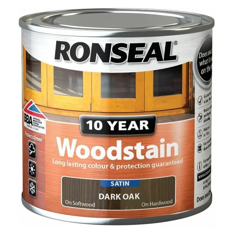 10 Year Woodstain Dark Oak 250ml RSL10WSDO250