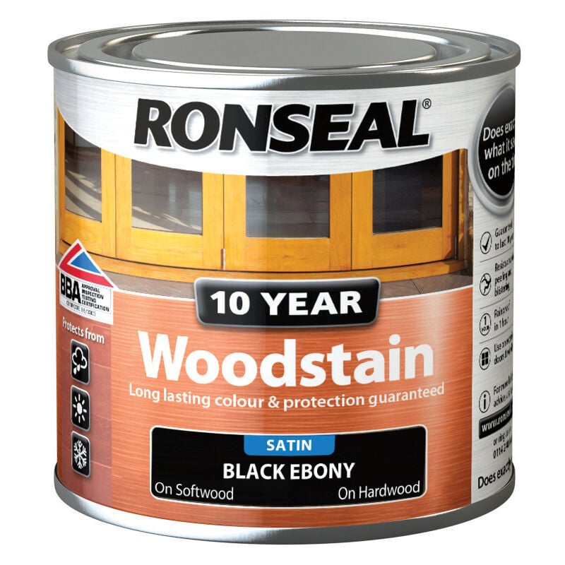 TBC - 10 Year Woodstain Ebony 250ml RSL10WSEB250