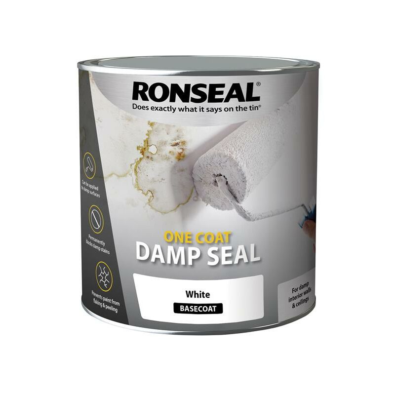 Ronseal - 36958 One Coat Damp Seal White 2.5 litre RSLOCDSW25L