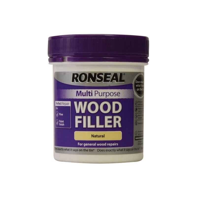 Ronseal - 34735 Multipurpose Wood Filler Tub Natural 250g RSLMPWFN250G