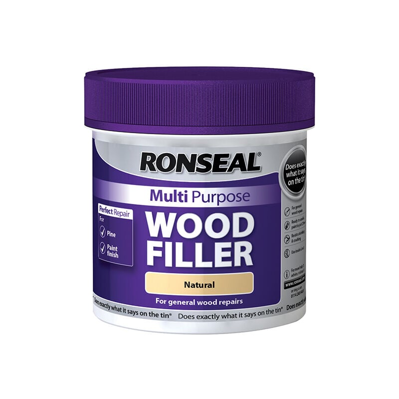 Ronseal - 34745 Multipurpose Wood Filler Tub Natural 465g RSLMPWFN465