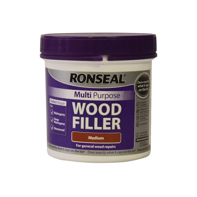 Ronseal - 34747 Multipurpose Wood Filler Tub Medium 465g RSLMPWFM465