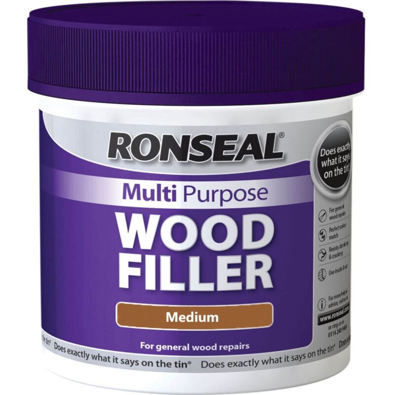 Multipurpose Wood Filler Tub Medium 465g - Ronseal