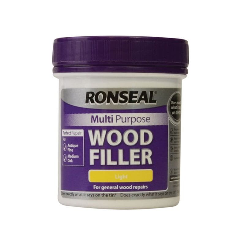 Ronseal - Multipurpose Wood Filler Tub Light 250g RSLMPWFL250G - Light