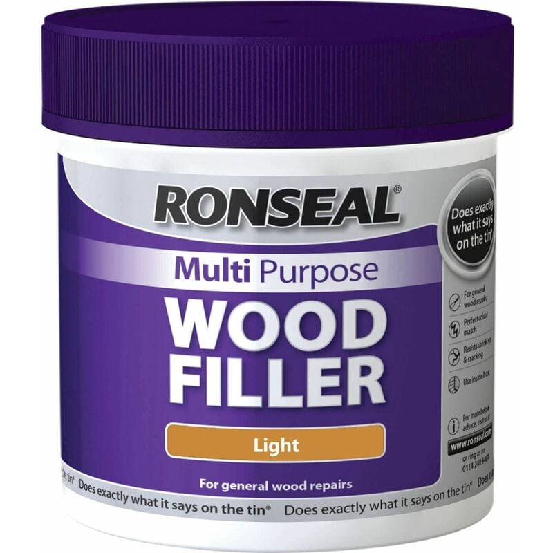 Ronseal - Multi Purpose Wood Filler Tub Light 465g RSLMPWFL465