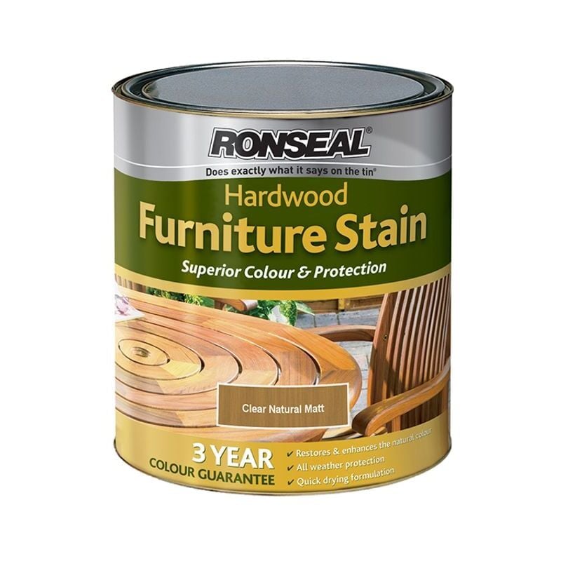 Ronseal - Ultimate Protection Hardwood Garden Furniture Stain Natural Matt 750ml r - Natural