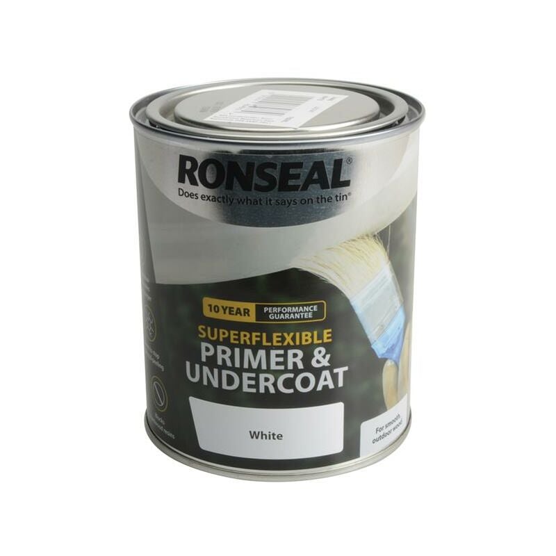 36466 Superflexible Primer & Undercoat White 750ml RSLEWPWHI750 - Ronseal