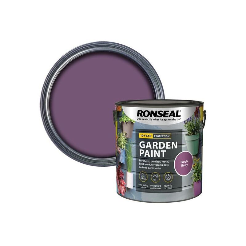 Ronseal - Garden Paint Purple Berry 2.5 litre RSLGPPB25L