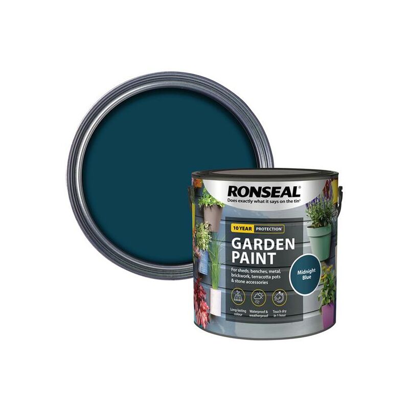 Ronseal - Garden Paint Midnight Blue 2.5 litre RSLGPMB25L