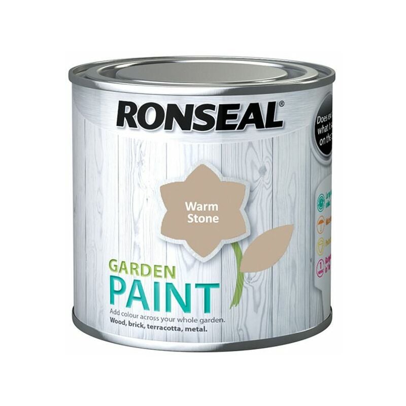 Ronseal - Garden Paint Warm Stone 250ml RSLGPWS250 - Beige