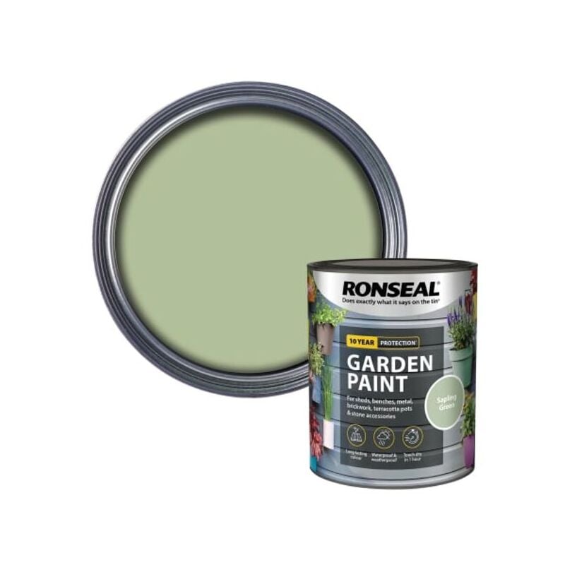 Ronseal - 37394 Garden Paint Sapling Green 750ml RSLGPSG750