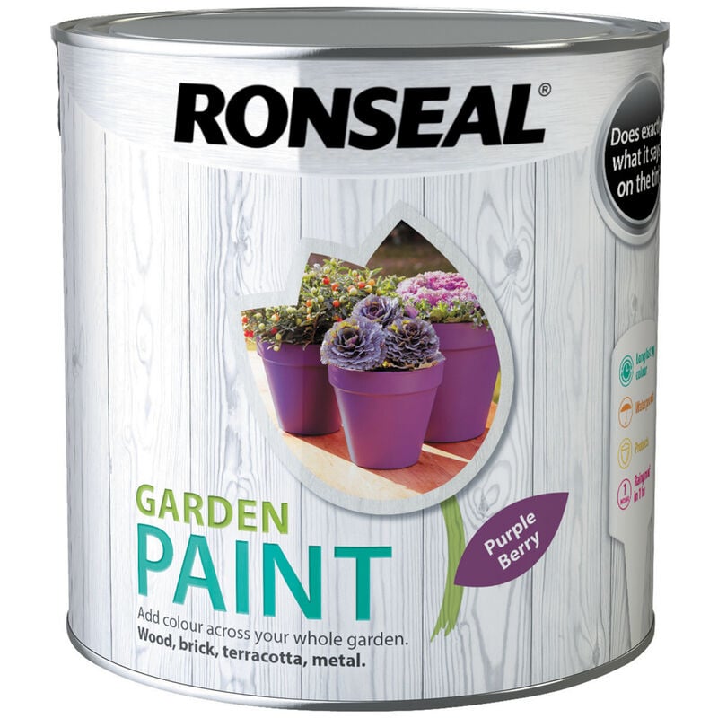 Ronseal - Garden Paint - Purple Berry - 2.5 Litre