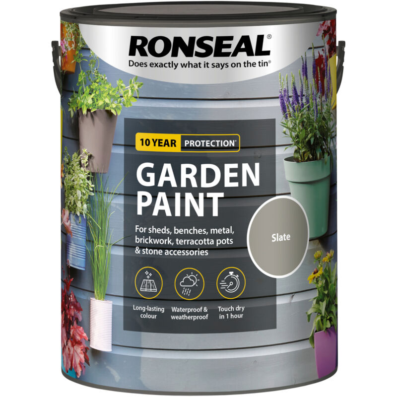 Garden Paint - Slate - 5 Litre - Ronseal