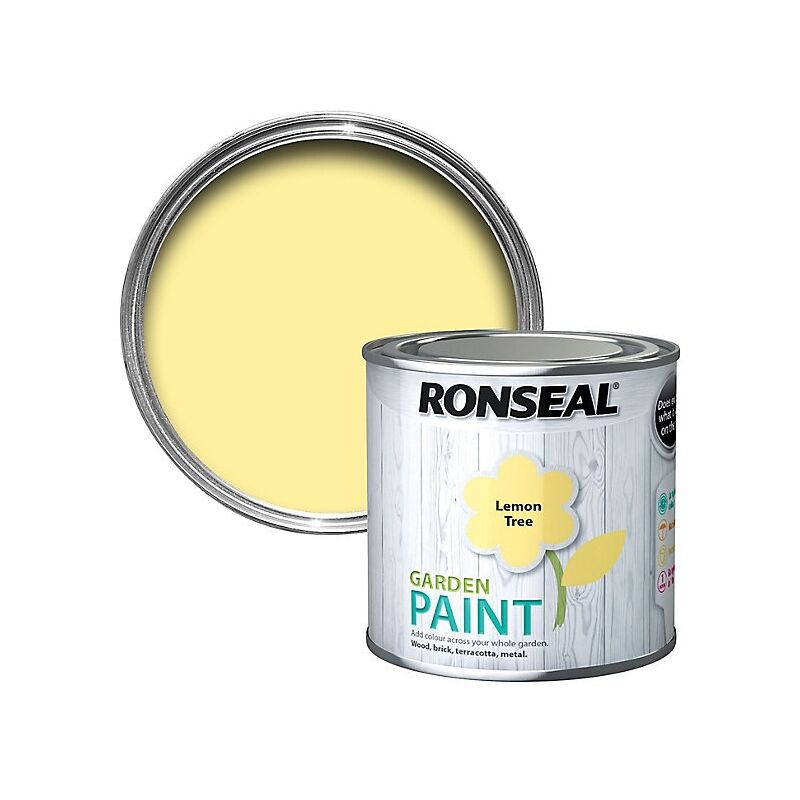 Ronseal - Garden Paint - Lemon Tree - 250ml - Lemon Tree