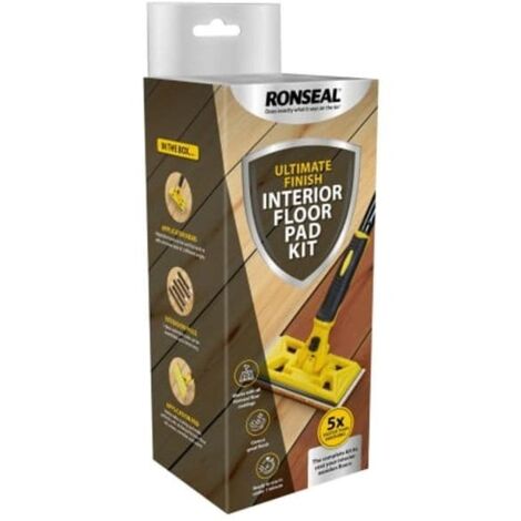 Ronseal 39498 Ultimate Finish Interior Floor Pad Kit RSLIAFK