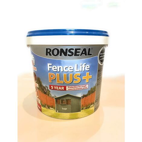 Ronseal 5L UV Fence Life + Paint - Sage