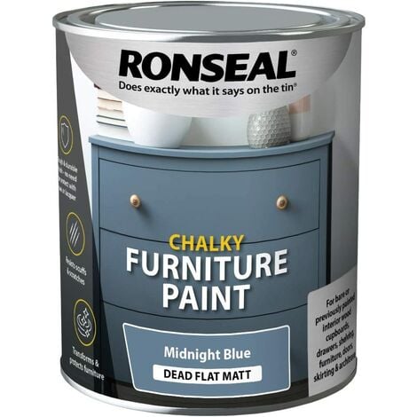 Ronseal Chalky Furniture Paint 750ml Chic Shabby Vintage Paints