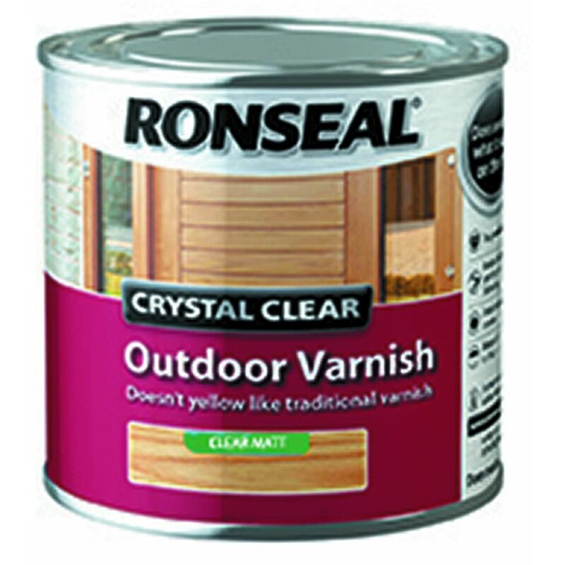 TBC - Crystal Clear Outdoor Varnish Matt 250ml RSLCCODVM250