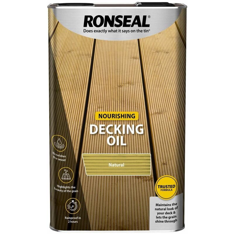 Ronseal - Nourishing Decking Oil - 5L - Natural - Natural