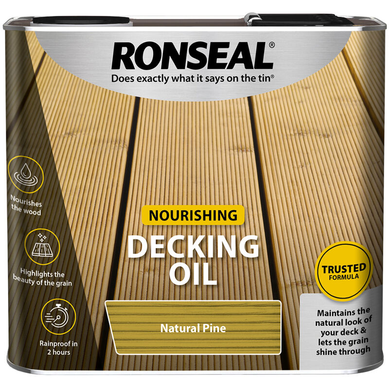 Ronseal - Nourishing Decking Oil - 2.5L - Natural Pine - Natural Pine