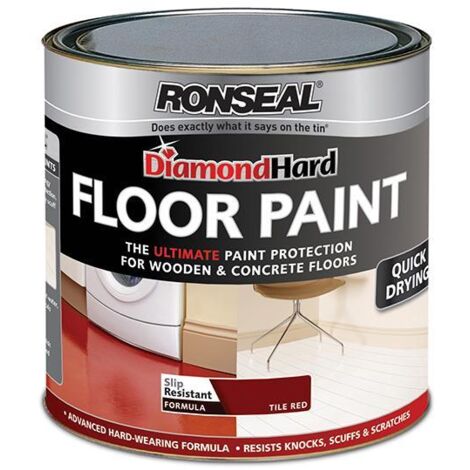 Ronseal Diamond Hard Floor Paint Satin White 2.5 litre