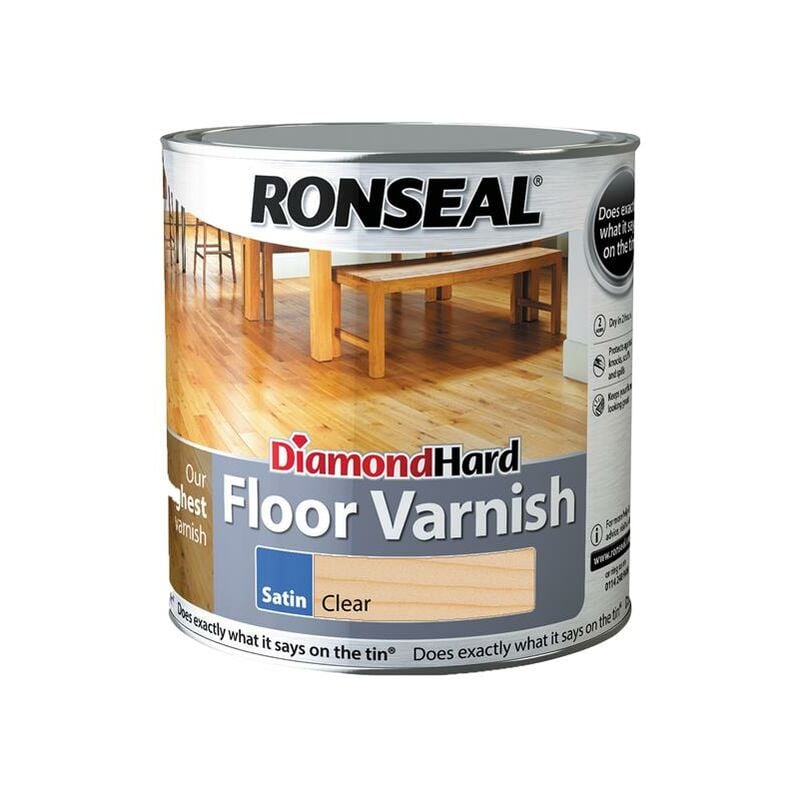 32583 Diamond Hard Floor Varnish Satin 2.5 litre RSLDHFVS25L - Ronseal