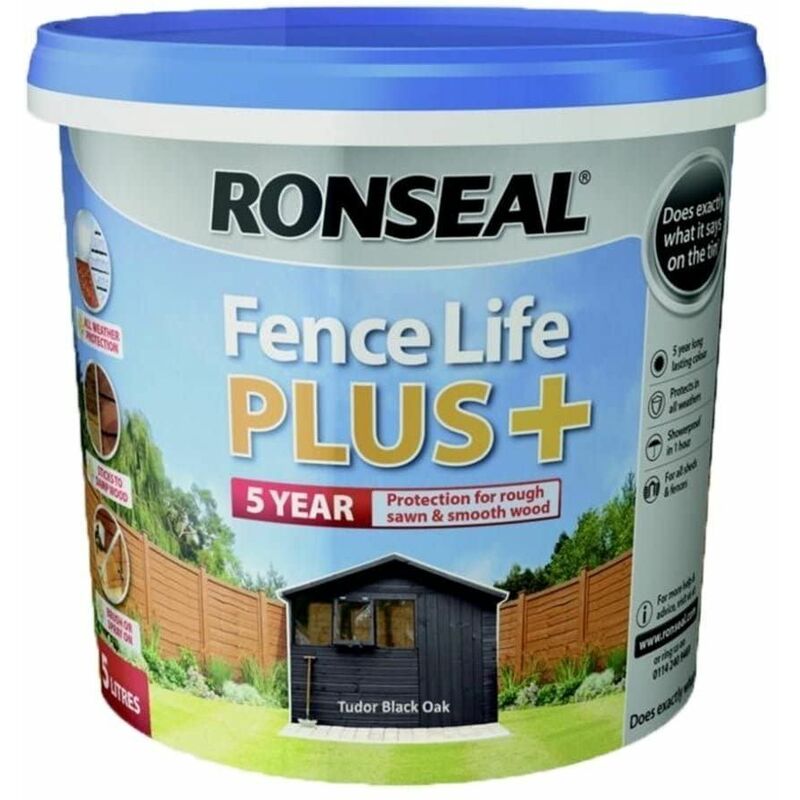 TBC - Fence Life Plus+ Tudor Black Oak 5 Litre RSLFLPPCTBO5